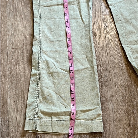 Rewash Light Olive Wide Leg Pants - Picture 6 of 7